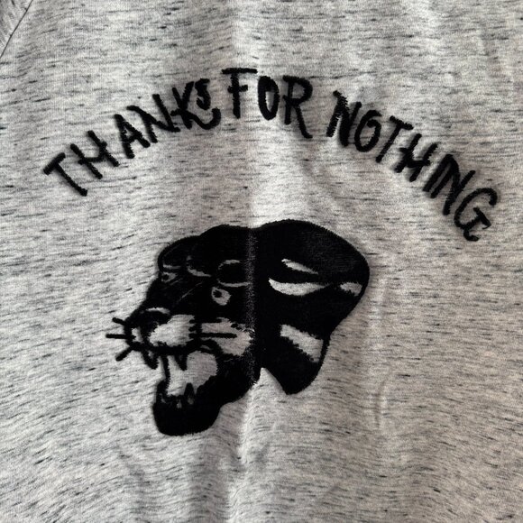 Eleven Paris Thanks For Nothing Panther Sweatshirt Gray L - Picture 2 of 4